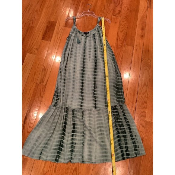 GGO Womens Green Sleeveless Dress Size Medium Lightweight Comfortable Boho - Picture 4 of 6